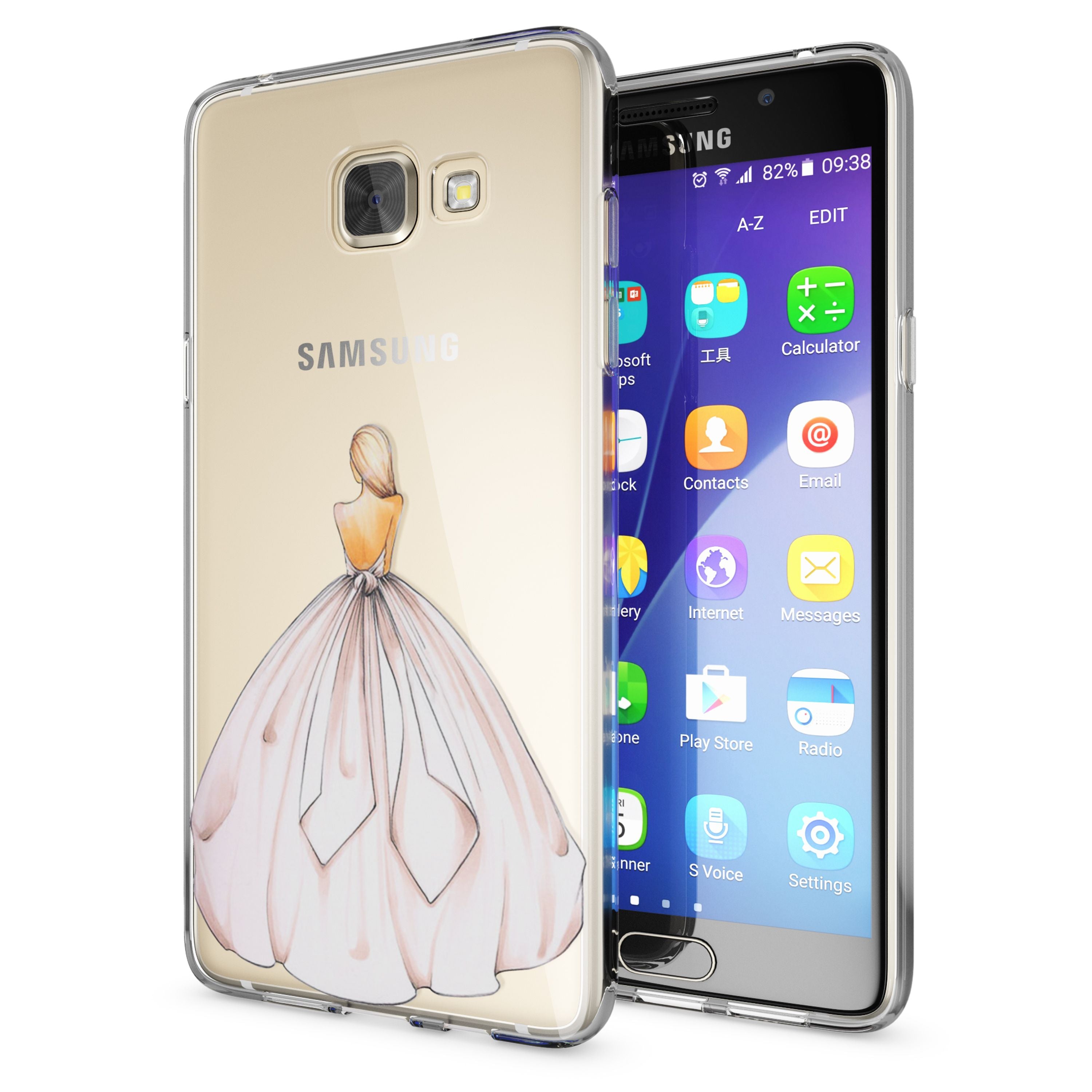 NALIA Transparente Silikonhülle Samsung Galaxy A5 2016 Case Anti-Gelb stoßfest NALIA