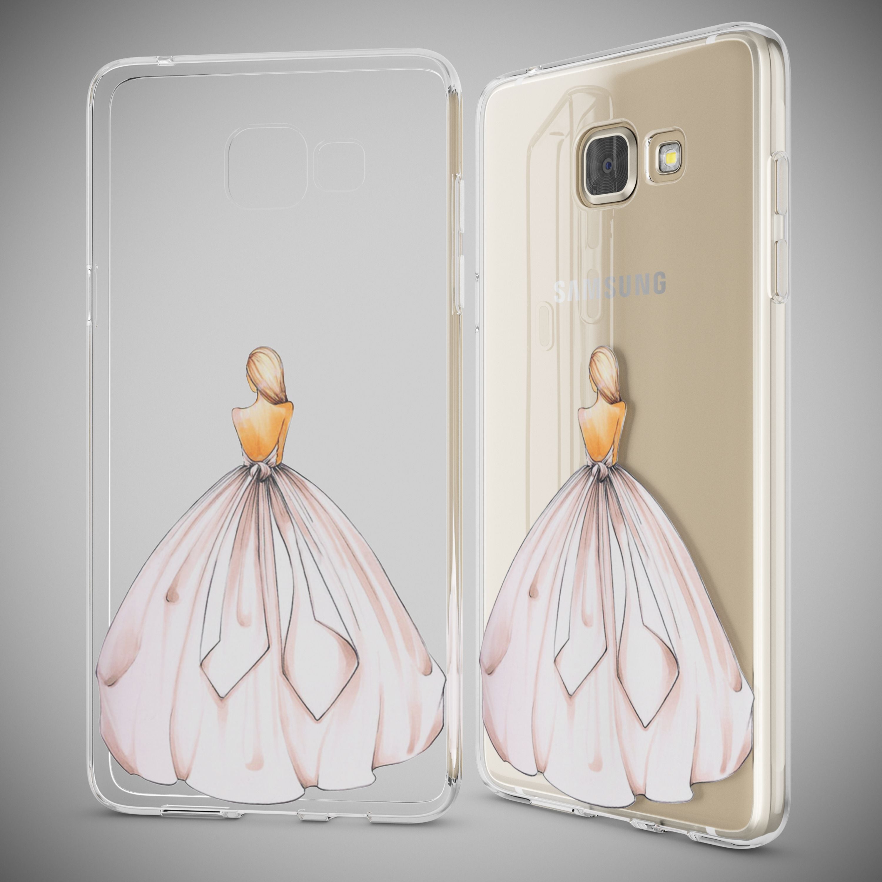 NALIA Transparente Silikonhülle Samsung Galaxy A5 2016 Case Anti-Gelb stoßfest NALIA
