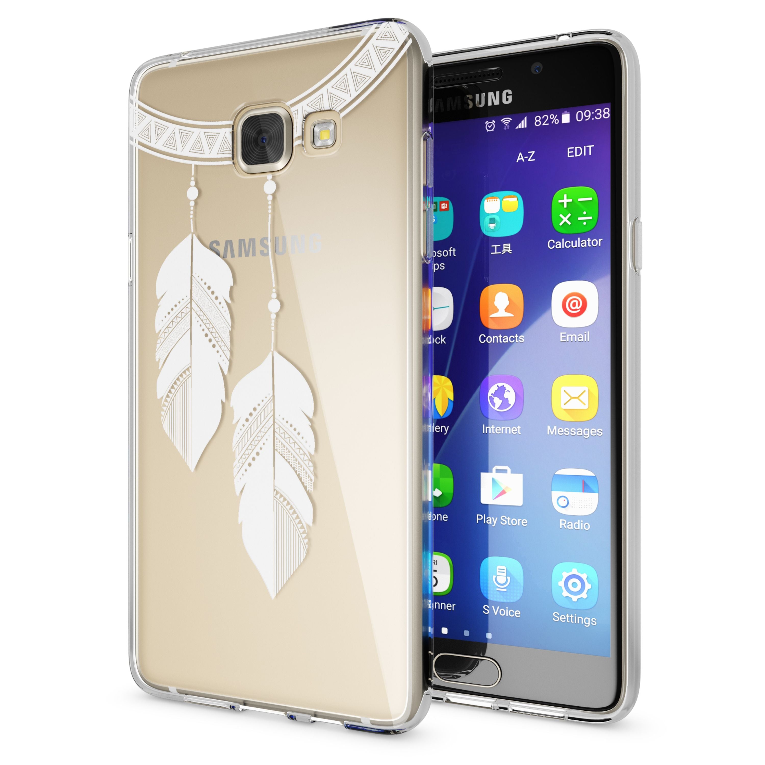 NALIA Transparente Silikonhülle Samsung Galaxy A5 2016 Case Anti-Gelb stoßfest NALIA