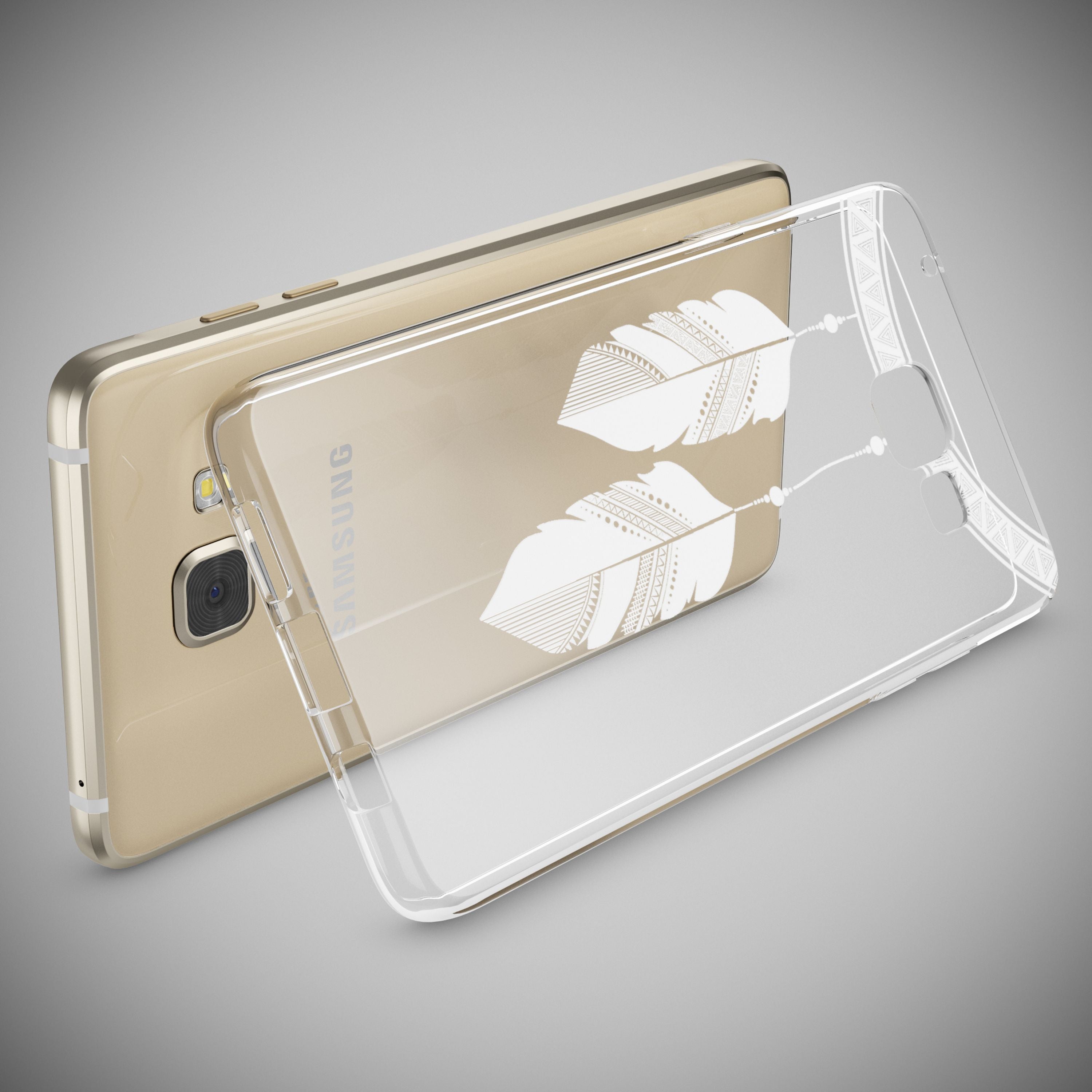 NALIA Transparente Silikonhülle Samsung Galaxy A5 2016 Case Anti-Gelb stoßfest NALIA