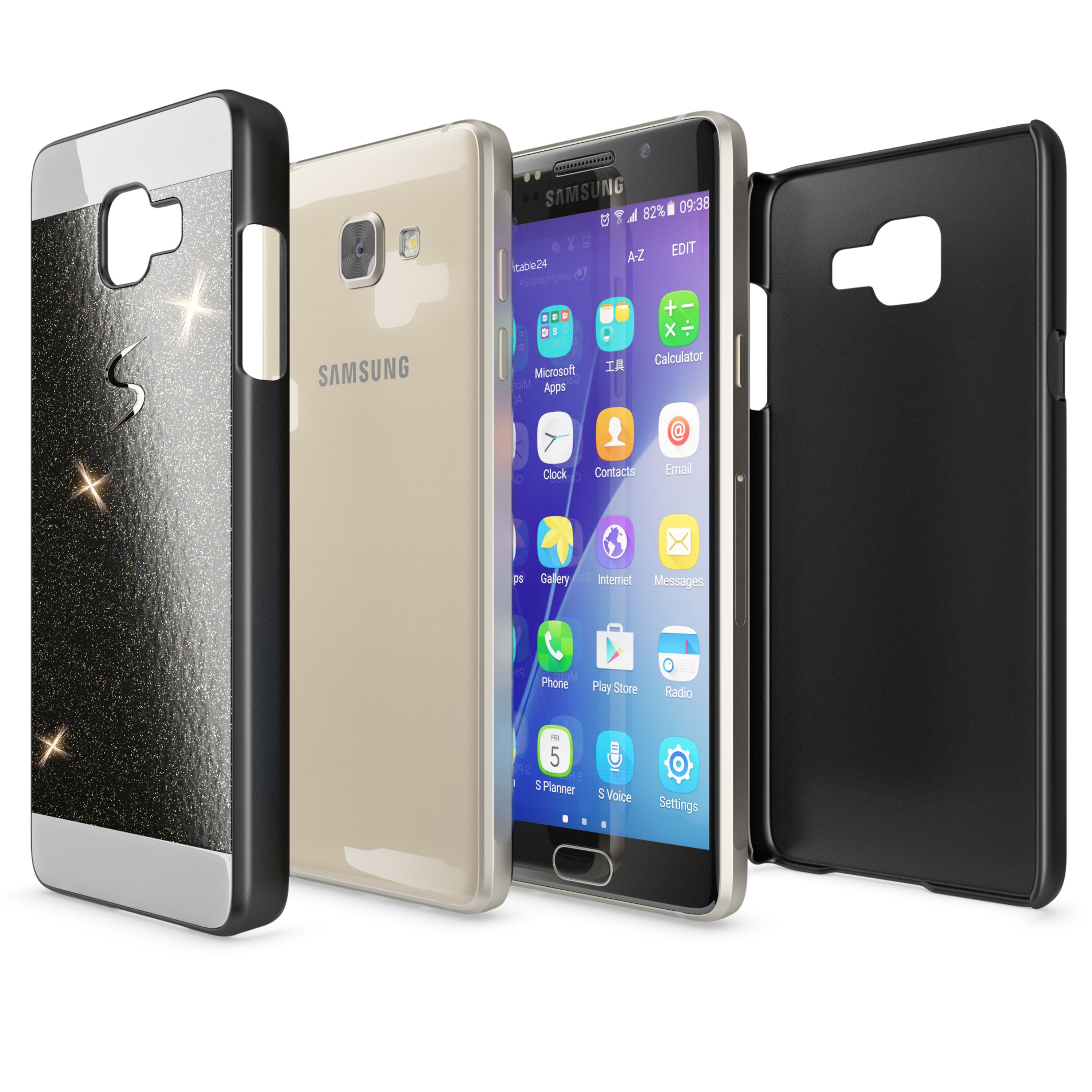 Samsung Galaxy A5 2017 Glitzer Handy Hülle von NALIA, Hard Case Cover Bumper NALIA