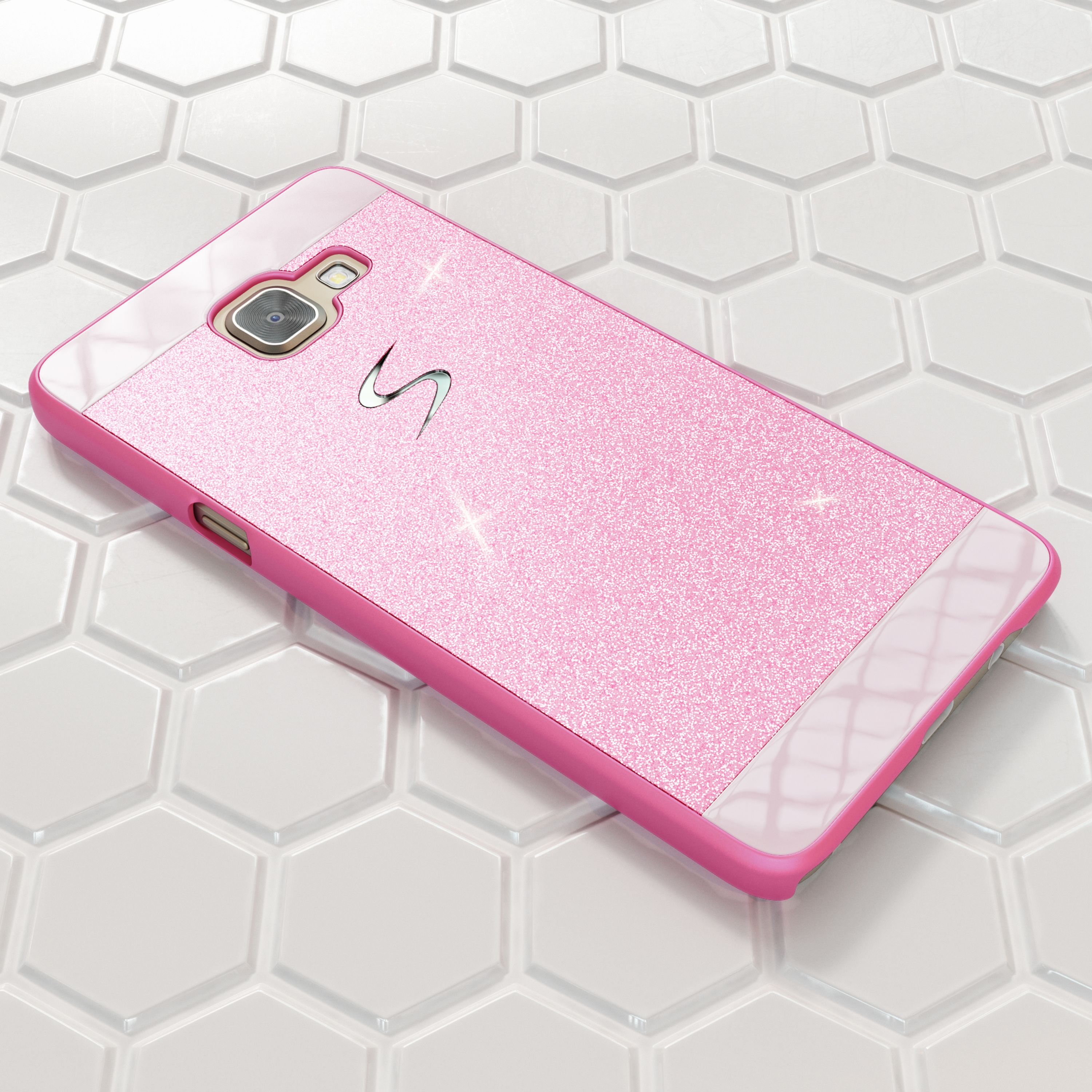 Samsung Galaxy A5 2017 Glitzer Handy Hülle von NALIA, Hard Case Cover Bumper NALIA