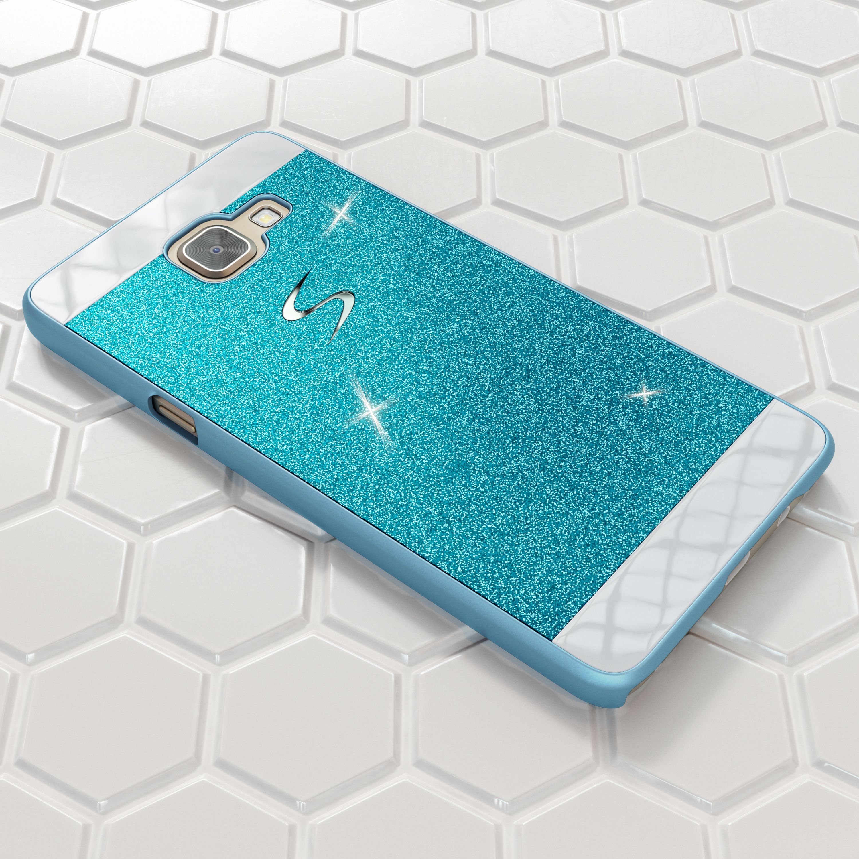 Samsung Galaxy A5 2017 Glitzer Handy Hülle von NALIA, Hard Case Cover Bumper NALIA