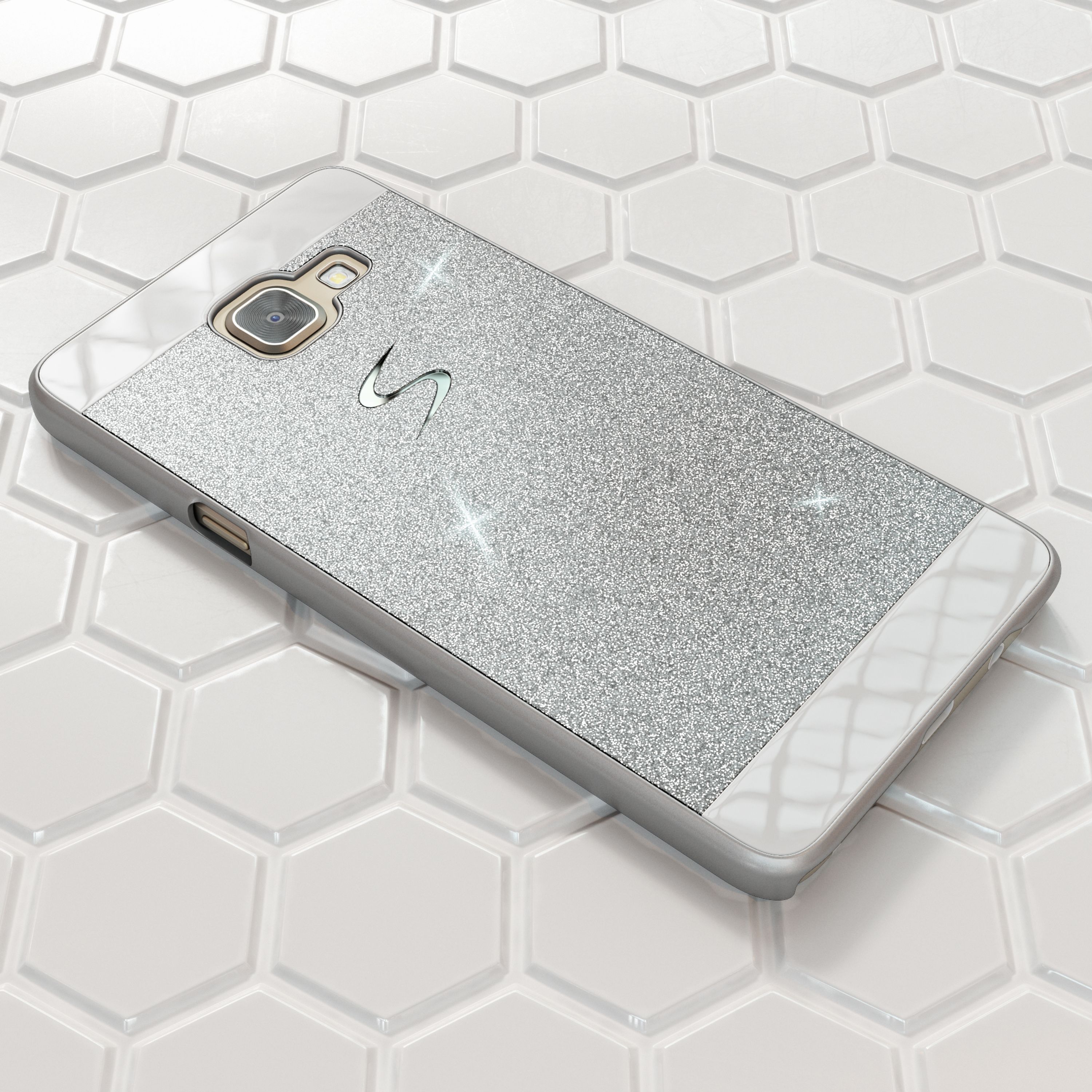 Samsung Galaxy A5 2017 Glitzer Handy Hülle von NALIA, Hard Case Cover Bumper NALIA