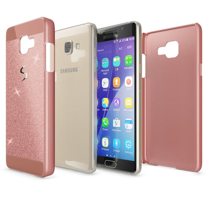 Samsung Galaxy A5 2017 Glitzer Handy Hülle von NALIA, Hard Case Cover Bumper NALIA