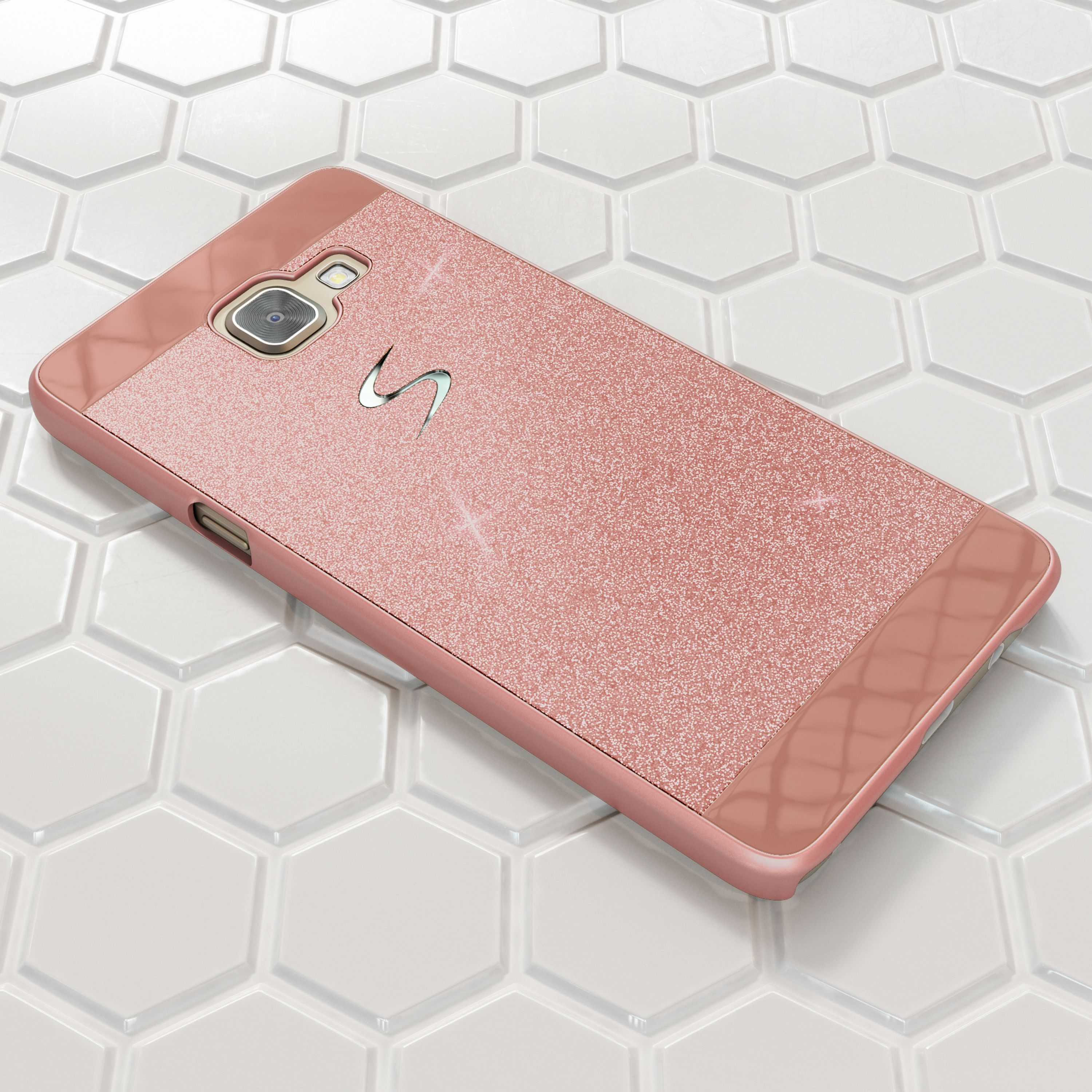Samsung Galaxy A5 2017 Glitzer Handy Hülle von NALIA, Hard Case Cover Bumper NALIA