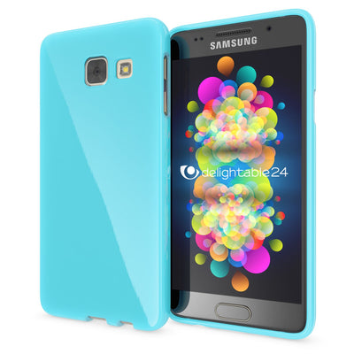NALIA Handyhülle kompatibel mit Samsung Galaxy A5 2017, Ultra-Slim TPU Silikon Jelly Case Hülle, Dünne Gummi Schutzhülle Skin, Etui Handy-Tasche Telefon-Schale Back-Cover Smart-Phone Bumper - Türkis Default Title NALIA SlimFit Hülle
