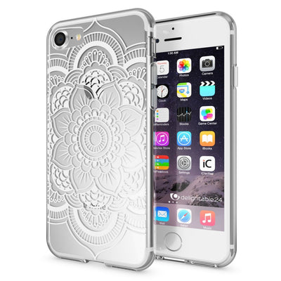 NALIA Handyhülle kompatibel mit iPhone 7, Slim Silikon Motiv Handy-Case Crystal Schutz-Hülle Dünn Durchsichtig, Etui Handy-Tasche Schale Back-Cover Transparent Bumper NALIA Transparente Hülle