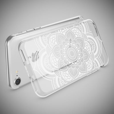NALIA Handyhülle kompatibel mit iPhone 7, Slim Silikon Motiv Handy-Case Crystal Schutz-Hülle Dünn Durchsichtig, Etui Handy-Tasche Schale Back-Cover Transparent Bumper NALIA Transparente Hülle
