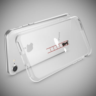 NALIA Handyhülle kompatibel mit iPhone 7, Slim Silikon Motiv Handy-Case Crystal Schutz-Hülle Dünn Durchsichtig, Etui Handy-Tasche Schale Back-Cover Transparent Bumper Royal Ornament NALIA Transparente Hülle