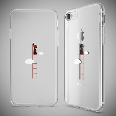 NALIA Handyhülle kompatibel mit iPhone 7, Slim Silikon Motiv Handy-Case Crystal Schutz-Hülle Dünn Durchsichtig, Etui Handy-Tasche Schale Back-Cover Transparent Bumper Royal Ornament NALIA Transparente Hülle