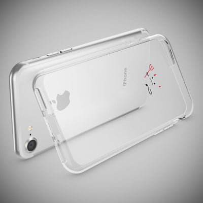 NALIA Handyhülle kompatibel mit iPhone 7, Slim Silikon Motiv Handy-Case Crystal Schutz-Hülle Dünn Durchsichtig, Etui Handy-Tasche Schale Back-Cover Transparent Bumper NALIA Transparente Hülle