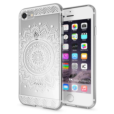NALIA Handyhülle kompatibel mit iPhone 7, Slim Silikon Motiv Handy-Case Crystal Schutz-Hülle Dünn Durchsichtig, Etui Handy-Tasche Schale Back-Cover Transparent Bumper NALIA Transparente Hülle