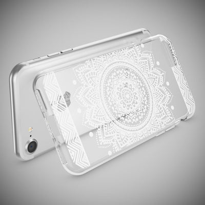 NALIA Handyhülle kompatibel mit iPhone 7, Slim Silikon Motiv Handy-Case Crystal Schutz-Hülle Dünn Durchsichtig, Etui Handy-Tasche Schale Back-Cover Transparent Bumper NALIA Transparente Hülle