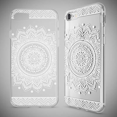 NALIA Handyhülle kompatibel mit iPhone 7, Slim Silikon Motiv Handy-Case Crystal Schutz-Hülle Dünn Durchsichtig, Etui Handy-Tasche Schale Back-Cover Transparent Bumper NALIA Transparente Hülle