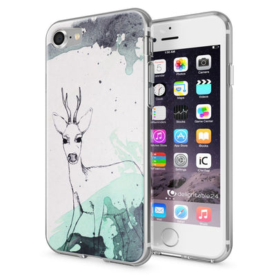 NALIA Handyhülle kompatibel mit iPhone 7, Slim Silikon Motiv Handy-Case Crystal Schutz-Hülle Dünn Durchsichtig, Etui Handy-Tasche Schale Back-Cover Transparent Bumper NALIA Transparente Hülle