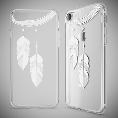 NALIA Handyhülle kompatibel mit iPhone 7, Slim Silikon Motiv Handy-Case Crystal Schutz-Hülle Dünn Durchsichtig, Etui Handy-Tasche Schale Back-Cover Transparent Bumper NALIA Transparente Hülle