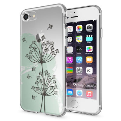 NALIA Handyhülle kompatibel mit iPhone 7, Slim Silikon Motiv Handy-Case Crystal Schutz-Hülle Dünn Durchsichtig, Etui Handy-Tasche Schale Back-Cover Transparent Bumper NALIA Transparente Hülle