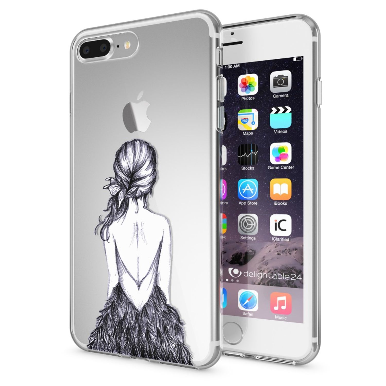iPhone 8 Plus / 7 Plus Hülle Handyhülle von NALIA, Silikon Case Cover Bumper