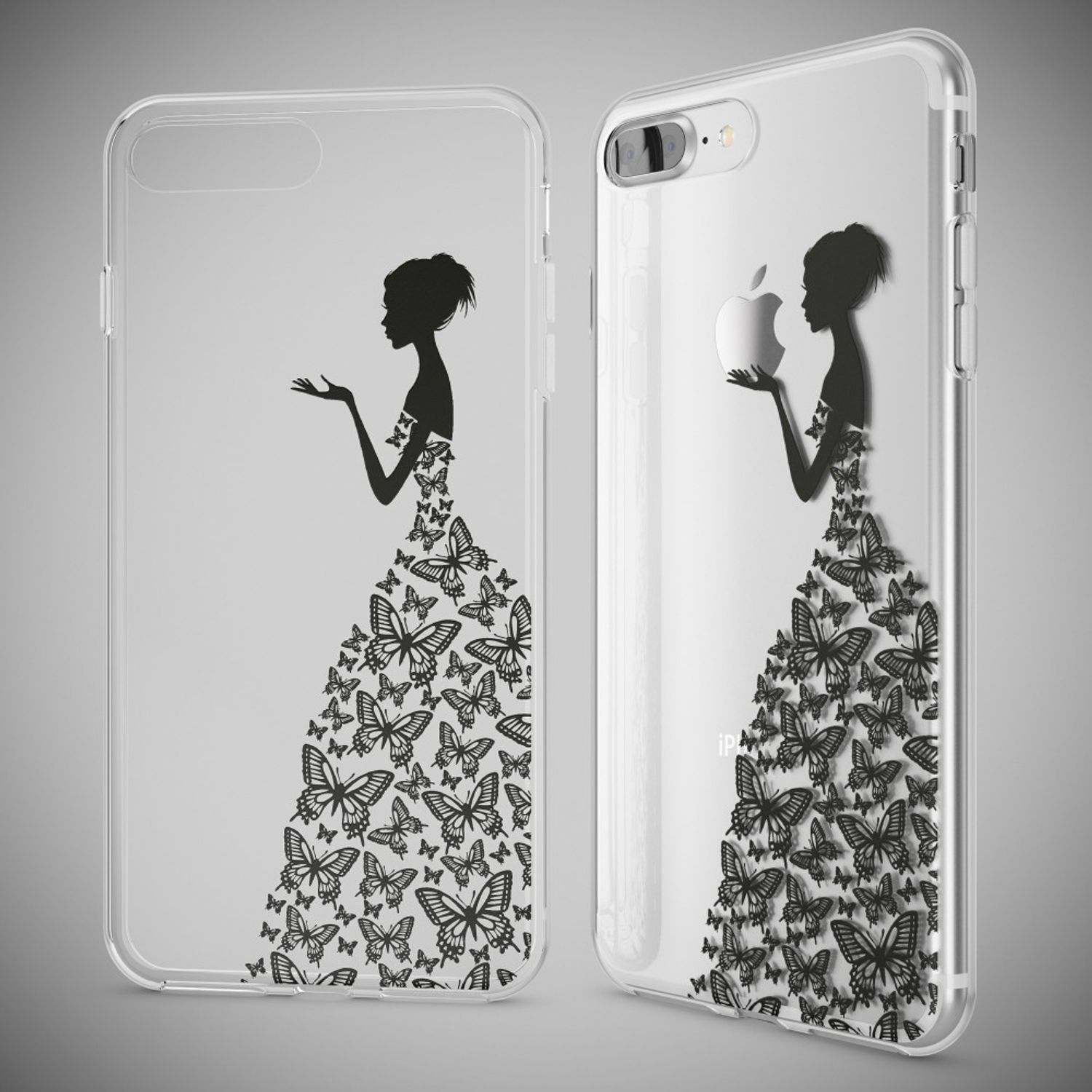 iPhone 8 Plus / 7 Plus Hülle Handyhülle von NALIA, Silikon Case Cover Bumper