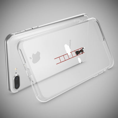 NALIA Handyhülle kompatibel mit iPhone 8 Plus / 7 Plus, Slim Silikon Motiv Handy-Case Crystal Schutz-Hülle Dünn Durchsichtig, Etui Back-Cover Schale Transparent Bumper Dandelion Pink NALIA Protective Hülle