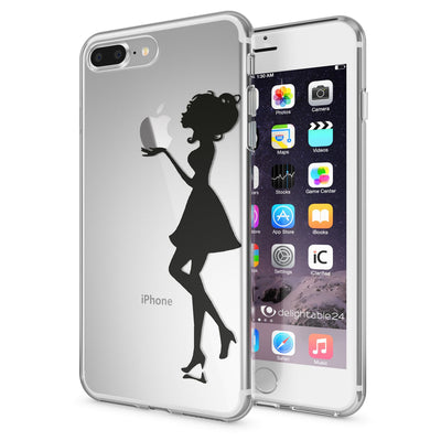 NALIA Handyhülle kompatibel mit iPhone 8 Plus / 7 Plus, Slim Silikon Motiv Handy-Case Crystal Schutz-Hülle Dünn Durchsichtig, Etui Back-Cover Schale Transparent Bumper Spring Flowers NALIA Protective Hülle