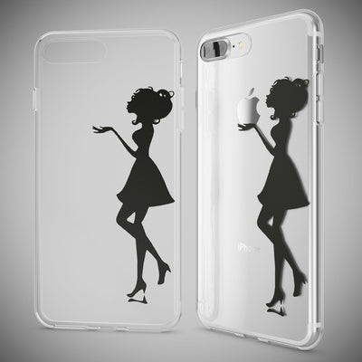 NALIA Handyhülle kompatibel mit iPhone 8 Plus / 7 Plus, Slim Silikon Motiv Handy-Case Crystal Schutz-Hülle Dünn Durchsichtig, Etui Back-Cover Schale Transparent Bumper Spring Flowers NALIA Protective Hülle