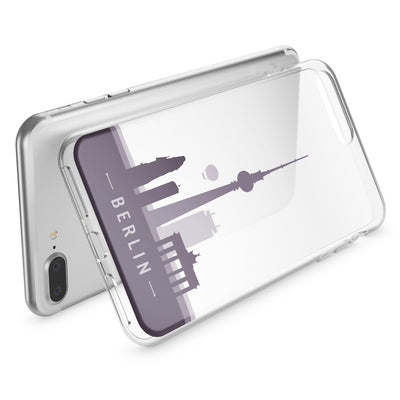 NALIA Handyhülle kompatibel mit iPhone 8 Plus / 7 Plus, Slim Silikon Motiv Handy-Case Crystal Schutz-Hülle Dünn Durchsichtig, Etui Back-Cover Schale Transparent Bumper Stars NALIA Protective Hülle