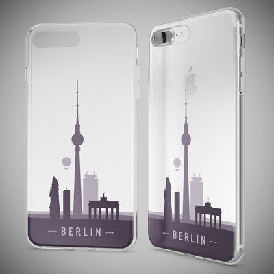 NALIA Handyhülle kompatibel mit iPhone 8 Plus / 7 Plus, Slim Silikon Motiv Handy-Case Crystal Schutz-Hülle Dünn Durchsichtig, Etui Back-Cover Schale Transparent Bumper Stars NALIA Protective Hülle