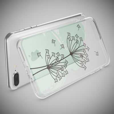 NALIA Handyhülle kompatibel mit iPhone 8 Plus / 7 Plus, Slim Silikon Motiv Handy-Case Crystal Schutz-Hülle Dünn Durchsichtig, Etui Back-Cover Schale Transparent Bumper Stars NALIA Protective Hülle