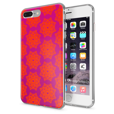NALIA Handyhülle kompatibel mit iPhone 8 Plus / 7 Plus, Slim Silikon Motiv Handy-Case Crystal Schutz-Hülle Dünn Durchsichtig, Etui Back-Cover Schale Transparent Bumper Spring Flowers NALIA Protective Hülle