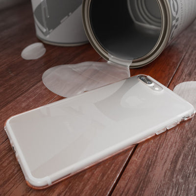 NALIA Handyhülle kompatibel mit iPhone 8 Plus / 7 Plus, Ultra-Slim Silikon Case, Dünne Crystal Schutz-Hülle Etui Handy-Tasche Schale Back-Cover Bumper, Smart-Phone Gummi-Hülle - X-Line Transparent NALIA Protective Hülle