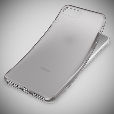 NALIA Handyhülle kompatibel mit iPhone 8 Plus / 7 Plus, Ultra-Slim Silikon Case, Dünne Crystal Schutz-Hülle Etui Handy-Tasche Schale Back-Cover Bumper, Smart-Phone Gummi-Hülle - X-Line Transparent NALIA Protective Hülle