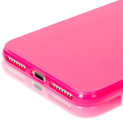 NALIA Handyhülle kompatibel mit iPhone 8 Plus / 7 Plus, Ultra-Slim TPU Silikon Jelly Case, Dünne Gummi Schutz-Hülle Telefon-Schale Skin, Etui Handy-Tasche Back-Cover Thin Smart-Phone Bumper - Pink Default Title NALIA Protective Hülle