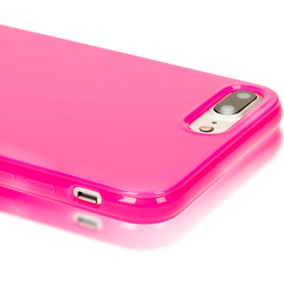 NALIA Handyhülle kompatibel mit iPhone 8 Plus / 7 Plus, Ultra-Slim TPU Silikon Jelly Case, Dünne Gummi Schutz-Hülle Telefon-Schale Skin, Etui Handy-Tasche Back-Cover Thin Smart-Phone Bumper - Pink Default Title NALIA Protective Hülle