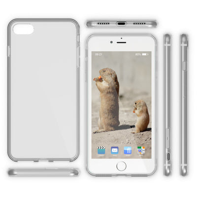NALIA Handyhülle kompatibel mit iPhone SE 2022 / SE 2020 / 8 / 7 Hülle, Durchsichtige Silikon Schutzhülle Phone Cover Handy-Tasche Weich, Ultra-Slim Soft Bumper Case Backcover Dünn - Transparent Default Title NALIA SlimFit Hülle