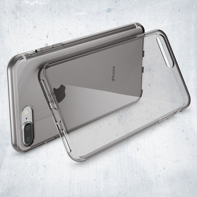 NALIA Handyhülle kompatibel mit iPhone 8 Plus / 7 Plus, Ultra-Slim Silikon Case Cover Crystal Schutz-Hülle Dünn Durchsichtig, Etui Handy-Tasche Back-Cover Schale Transparent Smart-Phone Bumper - Grau Default Title NALIA Protective Hülle