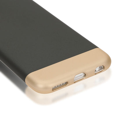 NALIA Handyhülle kompatibel mit iPhone 6 6S, Schutz-Hülle Case Stoßfest, Slider Hardcase Handy-Tasche Dünn, zwei-teiliges Slim Back-Cover Telefon-Schale Thin Smart-Phone Etui Matt Bumper - Schwarz NALIA Protective Hülle
