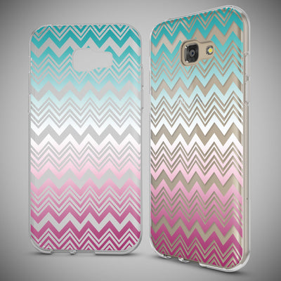 NALIA Handyhülle kompatibel mit Samsung Galaxy A5 2017, Slim Silikon Motiv Case Cover Schutz-Hülle Dünn Durchsichtig Etui Handy-Tasche Backcover Transparent Bumper Colorful Lines NALIA Protective Hülle