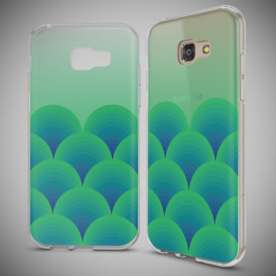 NALIA Handyhülle kompatibel mit Samsung Galaxy A5 2017, Slim Silikon Motiv Case Cover Schutz-Hülle Dünn Durchsichtig Etui Handy-Tasche Backcover Transparent Bumper Green Forest NALIA Protective Hülle
