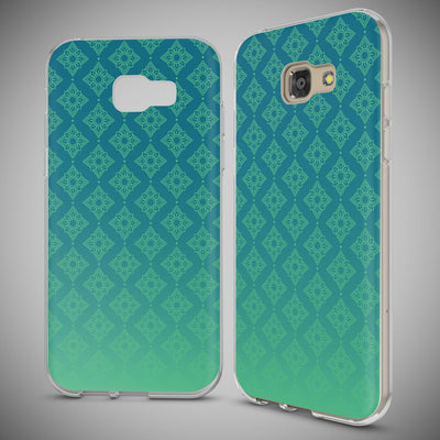NALIA Handyhülle kompatibel mit Samsung Galaxy A5 2017, Slim Silikon Motiv Case Cover Schutz-Hülle Dünn Durchsichtig Etui Handy-Tasche Backcover Transparent Bumper Mandala Weiß NALIA Protective Hülle