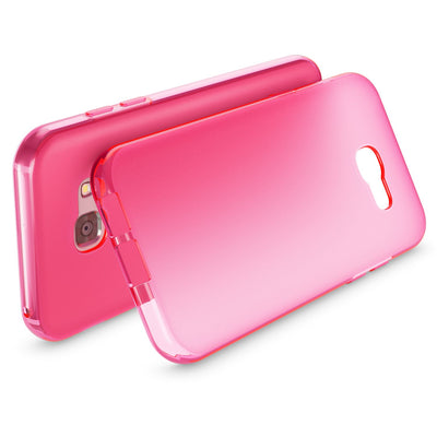 NALIA Handyhülle kompatibel mit Samsung Galaxy A5 2017, Ultra-Slim Silikon Case, Dünne Crystal Schutz-Hülle, Etui Handy-Tasche Back-Cover Bumper, TPU Smart-Phone Gummihülle Schwarz NALIA Protective Hülle