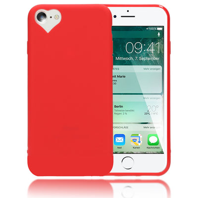 NALIA Herz Handyhülle kompatibel mit iPhone SE 2022 / SE 2020 / 8 / 7 Hülle, Dünne Silikon Schutzhülle Soft Phone Case Cover, Ultra-Slim Backcover Gummi Bumper Handy-Tasche Schale NALIA Protective Hülle