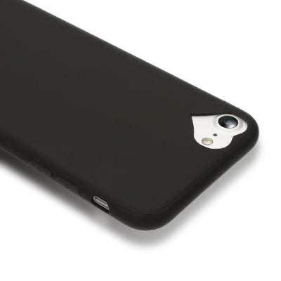 NALIA Herz Handyhülle kompatibel mit iPhone SE 2022 / SE 2020 / 8 / 7 Hülle, Dünne Silikon Schutzhülle Soft Phone Case Cover, Ultra-Slim Backcover Gummi Bumper Handy-Tasche Schale Schwarz NALIA Protective Hülle