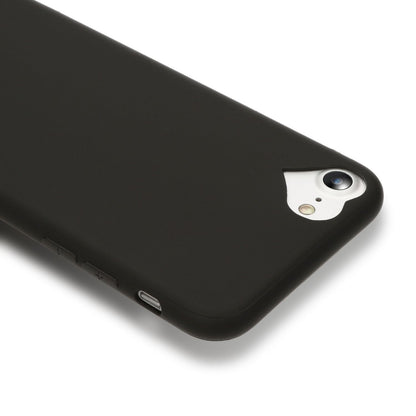 NALIA Handy Hülle für iPhone SE 2022 / SE 2020 / 8 / 7, Herz Case Cover Schutz Schwarz NALIA