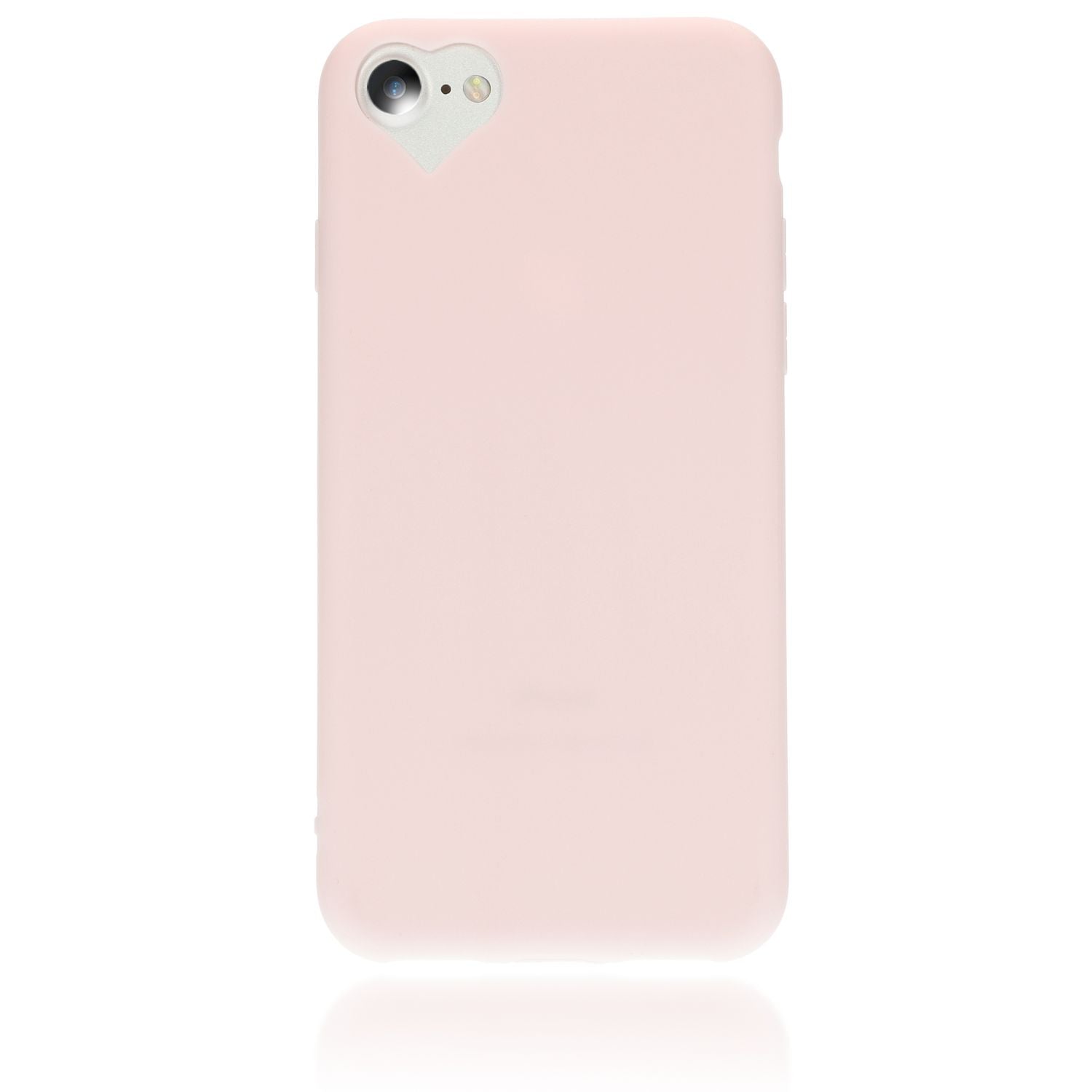 NALIA Handy Hülle für iPhone SE 2022 / SE 2020 / 8 / 7, Herz Case Cover Schutz Schwarz NALIA