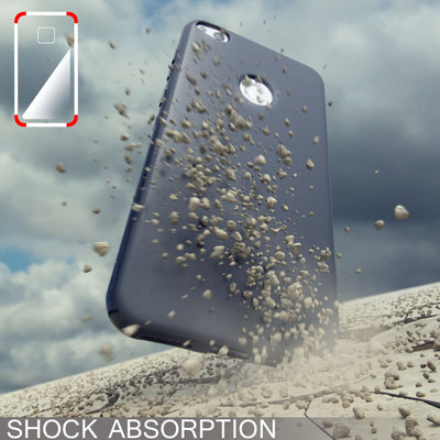 NALIA Handyhülle kompatibel mit Huawei P8 Lite 2017, Ultra-Slim Silikon Case Cover, Dünne Crystal Schutz-Hülle, Etui Handy-Tasche Back-Cover Smart-Phone Bumper, TPU Gummihülle Schwarz NALIA SlimFit Hülle
