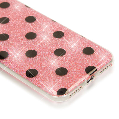 NALIA Glitter Case kompatibel mit iPhone SE 2020 / 8 / 7 Hülle, Punkte Muster Schutzhülle Bling Cover Silikon Handyhülle Phone Etui, Strass Handy-Tasche Backcover Bumper Skin Glänzend NALIA Protective Hülle