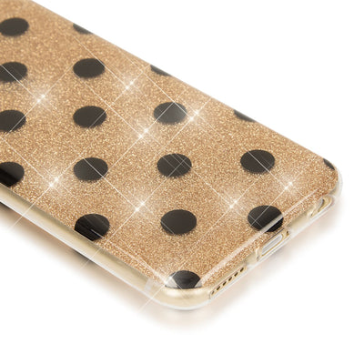 NALIA Punkte-Handyhülle kompatibel mit iPhone 6 6S, Glitzer Ultra-Slim Silikon-Case Back-Cover Smart-Phone Schutz-Hülle, Glitter Sparkle Handy-Tasche Bumper Dünnes Bling Strass Etui Pink NALIA Protective Hülle