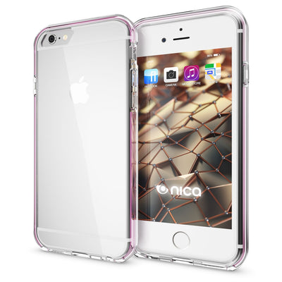 NALIA Handyhülle kompatibel mit iPhone 6 6S, Durchsichtiges Slim Silikon Case mit Transparenter Rückseite & Bumper, Crystal Schutz-Hülle Etui Dünn, Handy-Tasche Smart-Phone Back-Cover NALIA Transparente Hülle